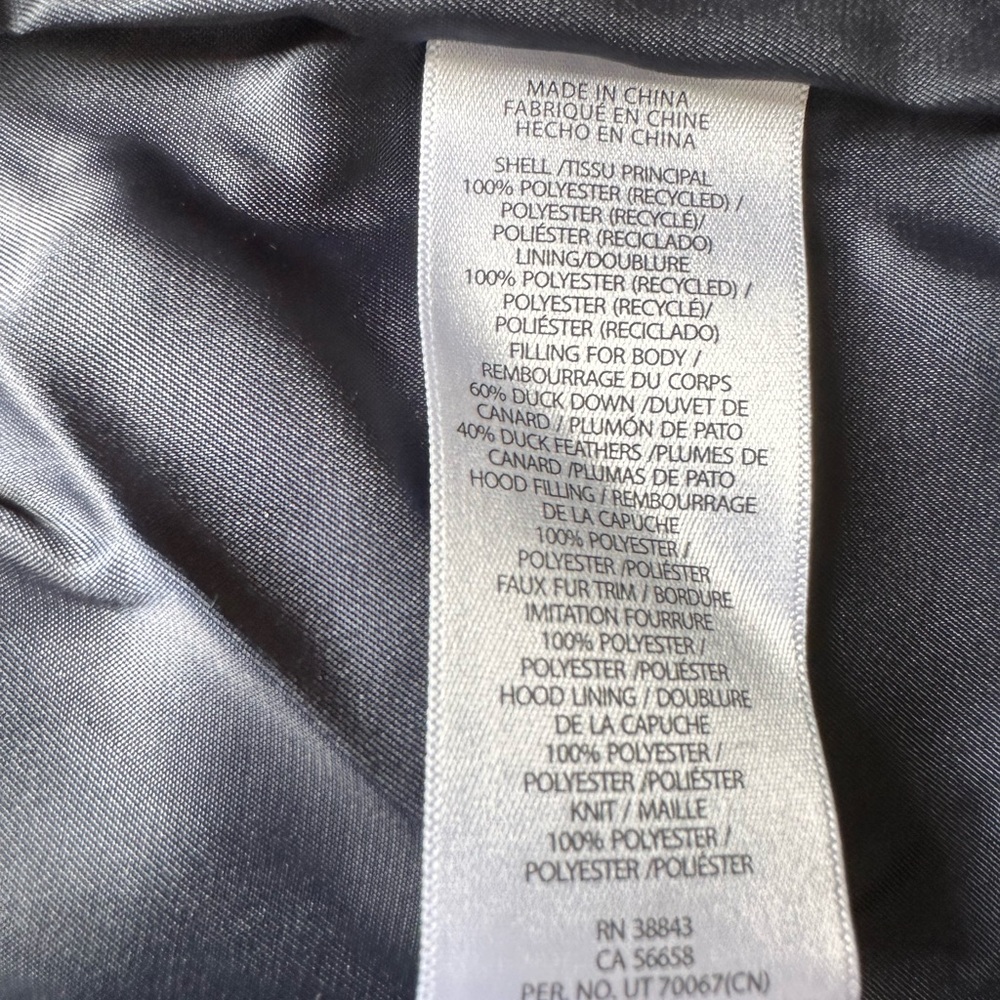 Ralph Lauren Navy Puffer Coat - Picture 14 of 14